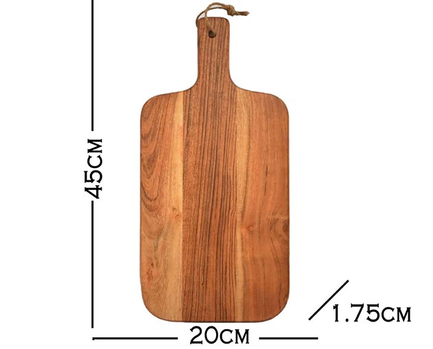 UNIQUELY SHAPED WOODEN CHOPPING - Image 4