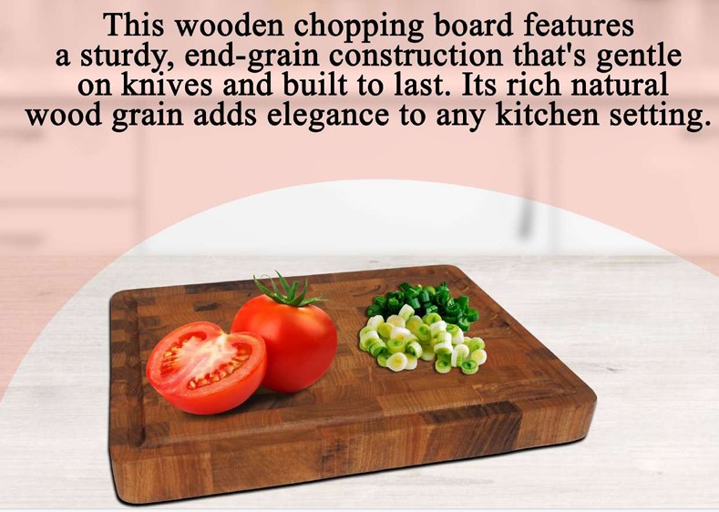 Handcrafted Wooden Chopping Board - Image 1