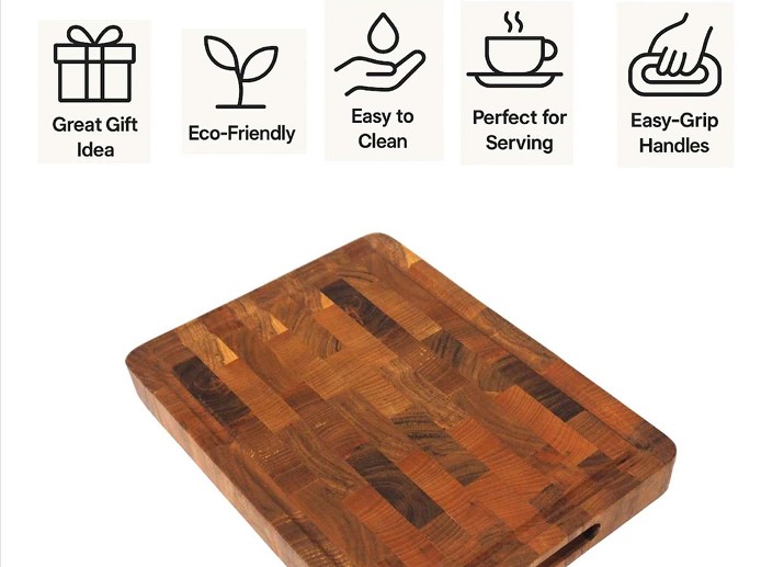 Handcrafted Wooden Chopping Board - Image 2