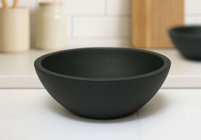 Dark Wooden Fruit Bowl