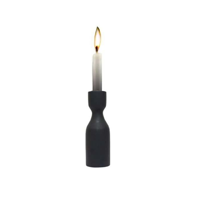 Sleek Dark Candle Stand